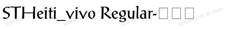 STHeiti_vivo Regular字体转换